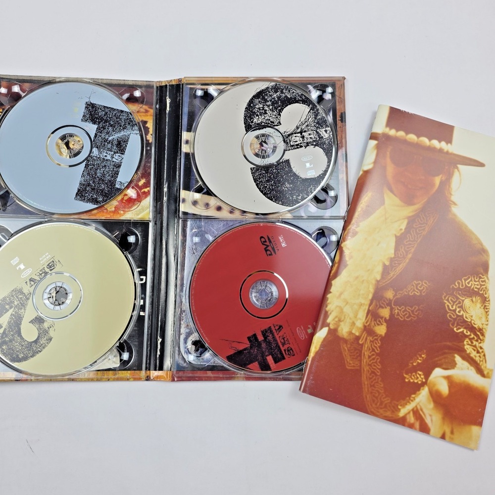 Stevie Ray Vaughan Box Set CD DVD SRV Double Trouble 3CD/1DVD Blues Rock Book